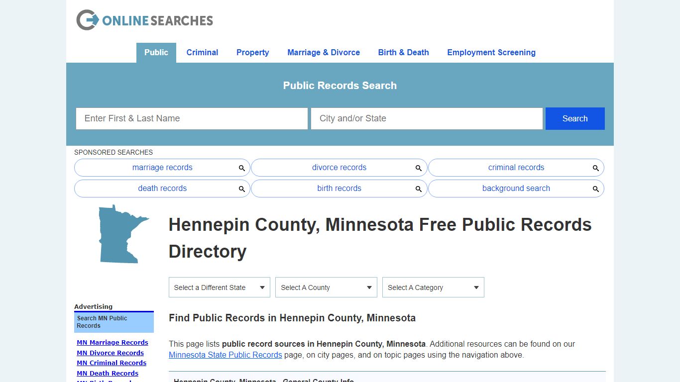 Hennepin County, Minnesota Public Records Directory